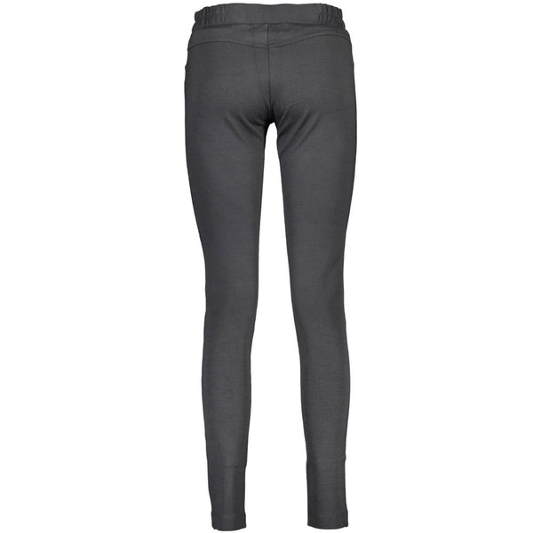 Leggings de cintura elástica negra elegante