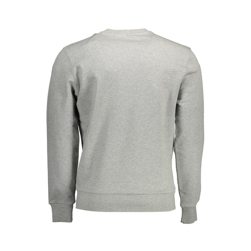 Maglione di cotone grigio comfort elevato