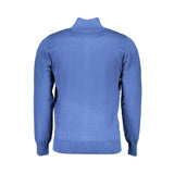 Blauer Nylonpullover