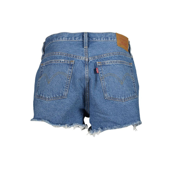 Shorti di denim chic 501 vintage con effetto consumato