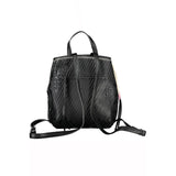 Chic Black Rucksack mit Kontrastdetails