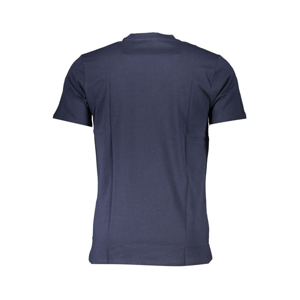 Blaues Baumwollt-Shirt