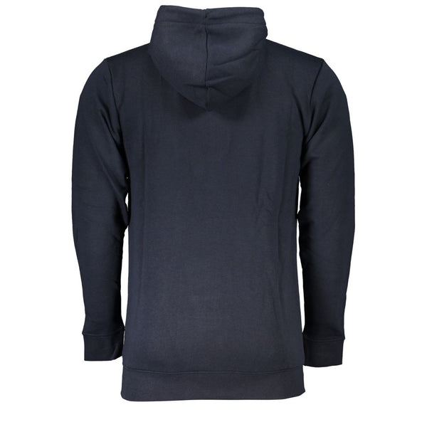 Sweat zip à capuche bleu élégant