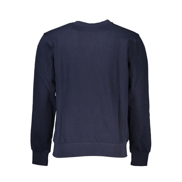 Blauer Baumwollpullover