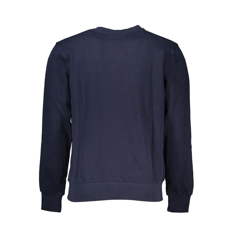 Blauer Baumwollpullover