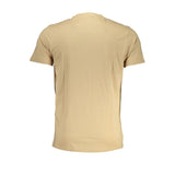 Camiseta de algodón beige