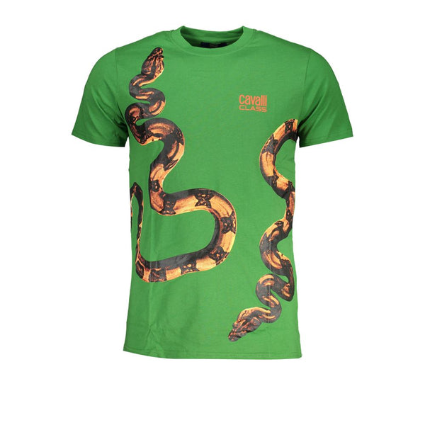 Camiseta de algodón verde