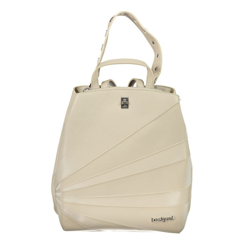 Beige Polyethylen -Rucksack