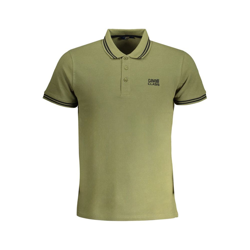 Shirt di polo in cotone verde