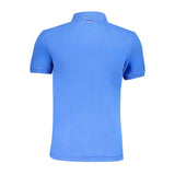 Polo de algodón azul