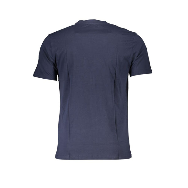 Blaues Baumwollt-Shirt