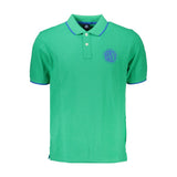 Shirt di polo in cotone verde