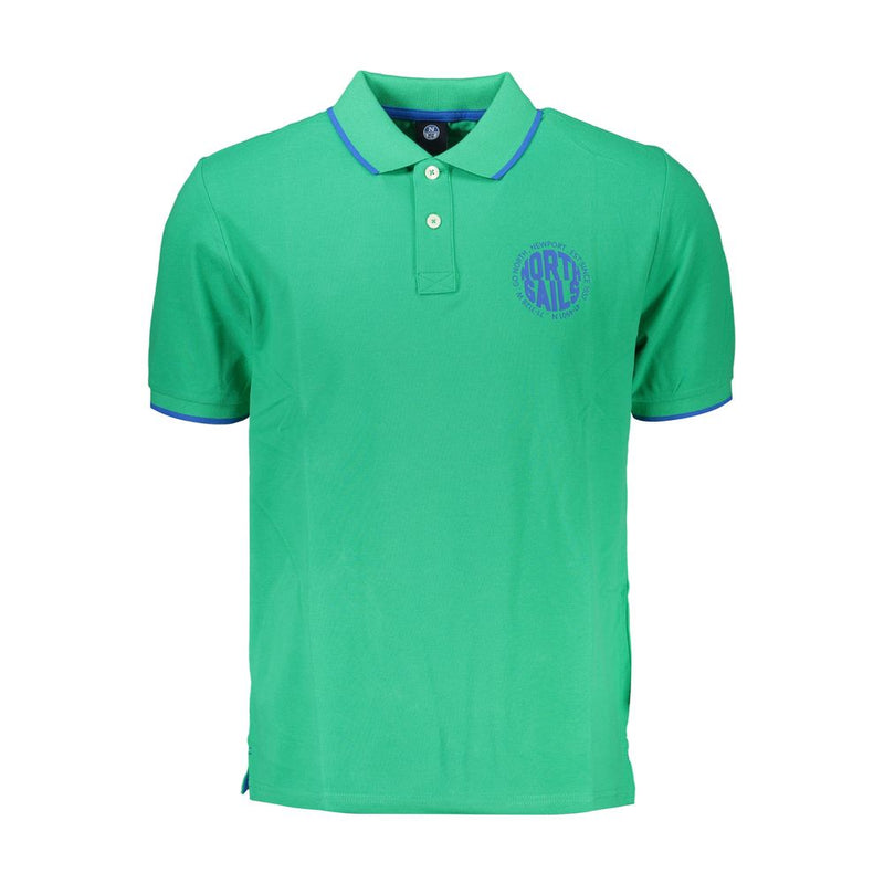 Polo de algodón verde