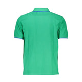 Shirt di polo in cotone verde