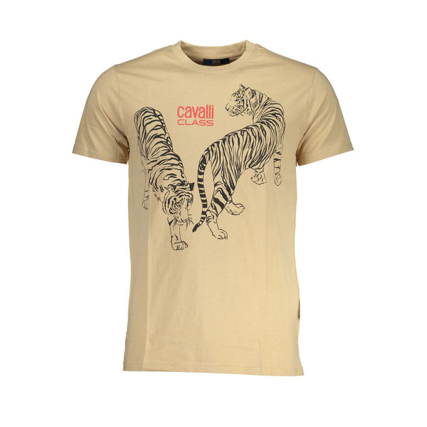 Camiseta de algodón beige