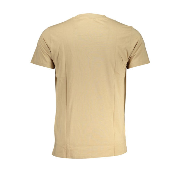 Beige Baumwoll-T-Shirt