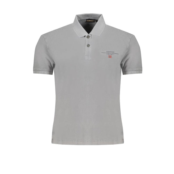 Polo de algodón gris