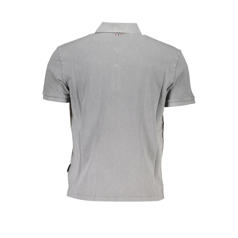 Polo en coton gris