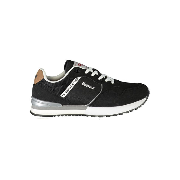 Black Polyester Sneaker