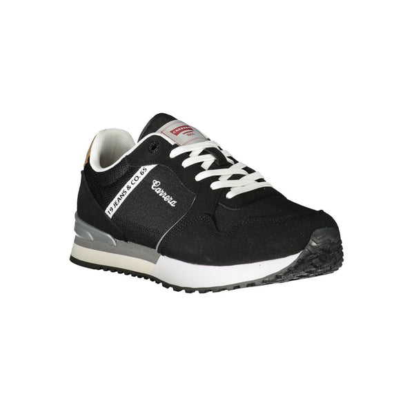 Schwarzer Polyester -Sneaker