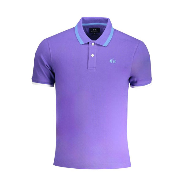 Polo en coton violet