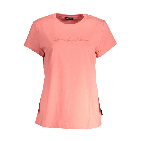 TEE de algodón orgánico rosa elegante