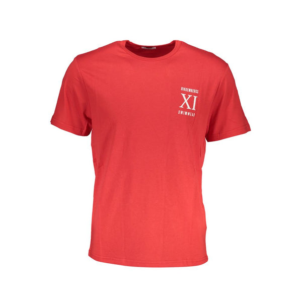 Camiseta de algodón rojo