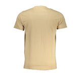 Camiseta de algodón beige