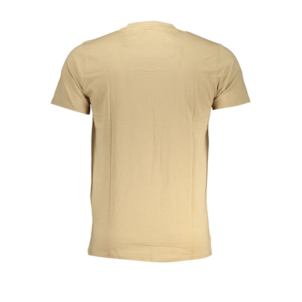 Beige Baumwoll-T-Shirt