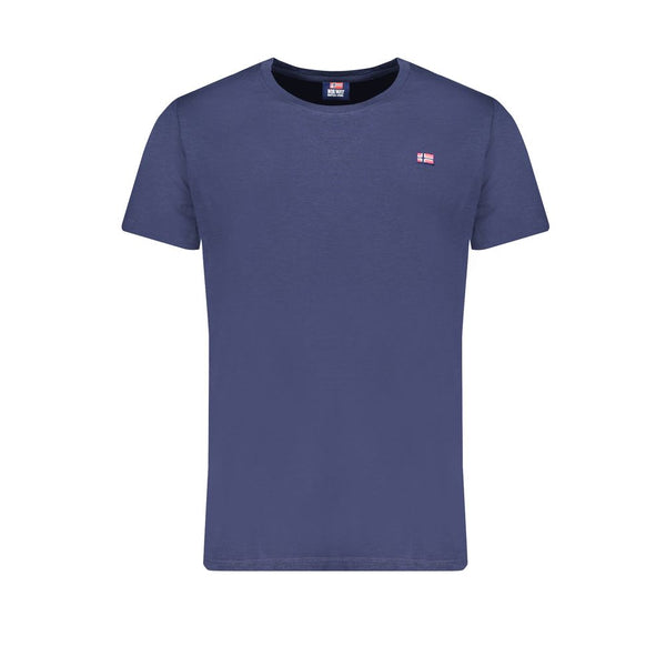 T-shirt di cotone blu