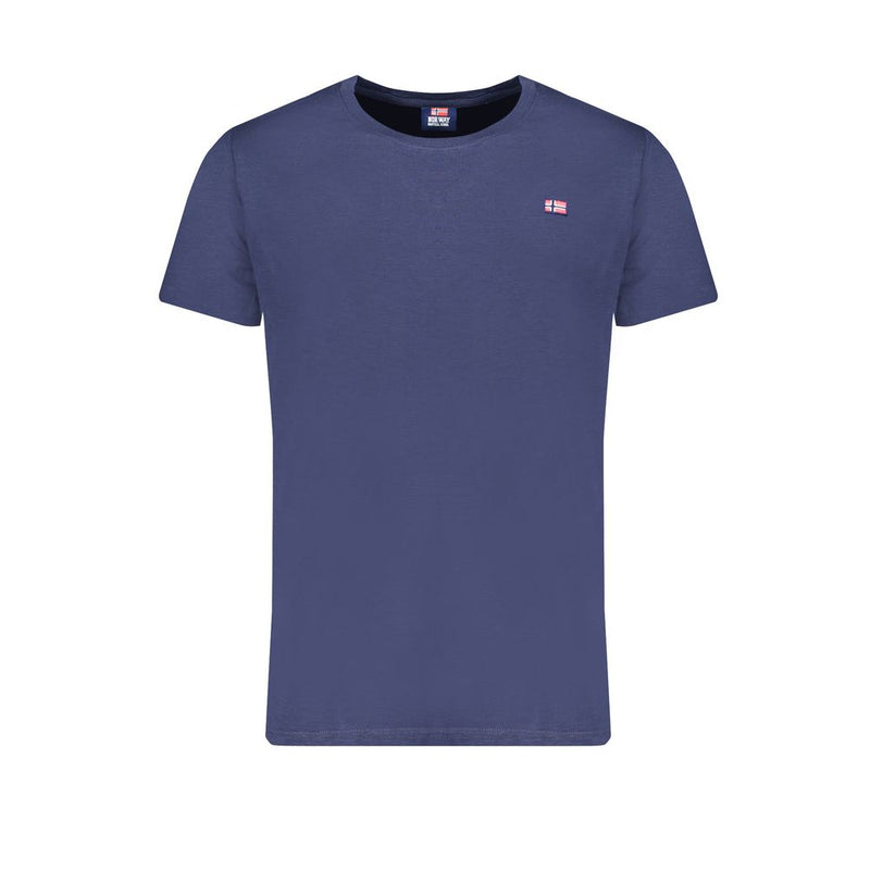 T-shirt en coton bleu