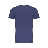 Camiseta de algodón azul