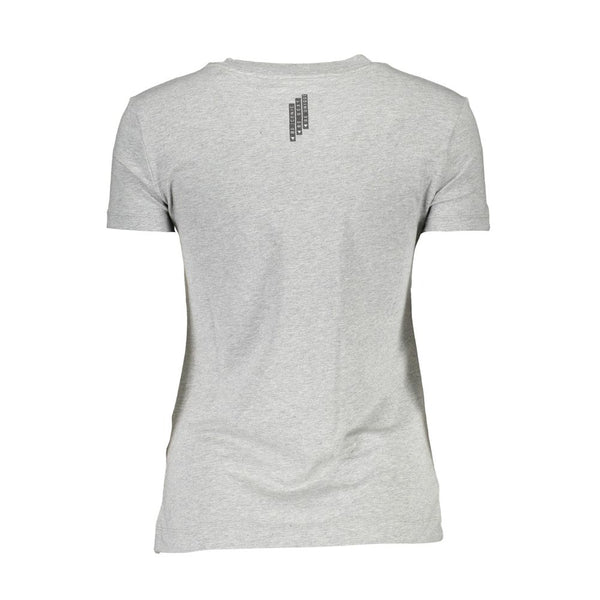 Chic Gray Crew Logo Logo Tee