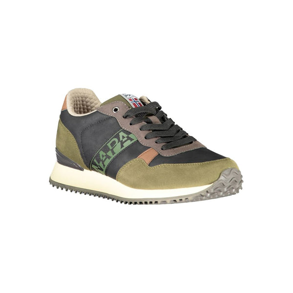 DETTAGLIO DI Contrasto verde Sneaker allacciati