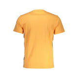 TEE de algodón de naranja con bordado exclusivo