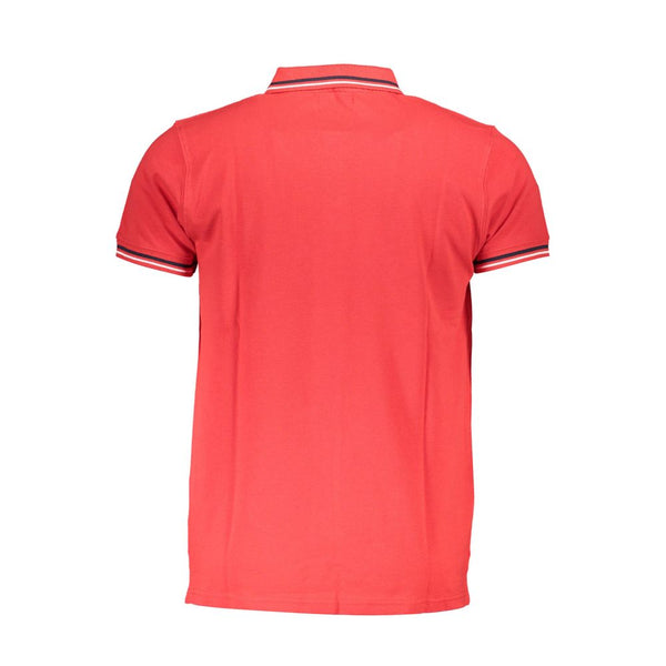 Polo en coton rouge