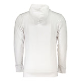 Sudadera blanca con capucha blanca con estampado de logotipo