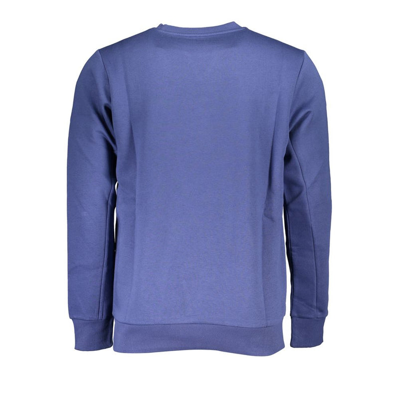 Pull à cou de l'équipage en molleton chic en bleu