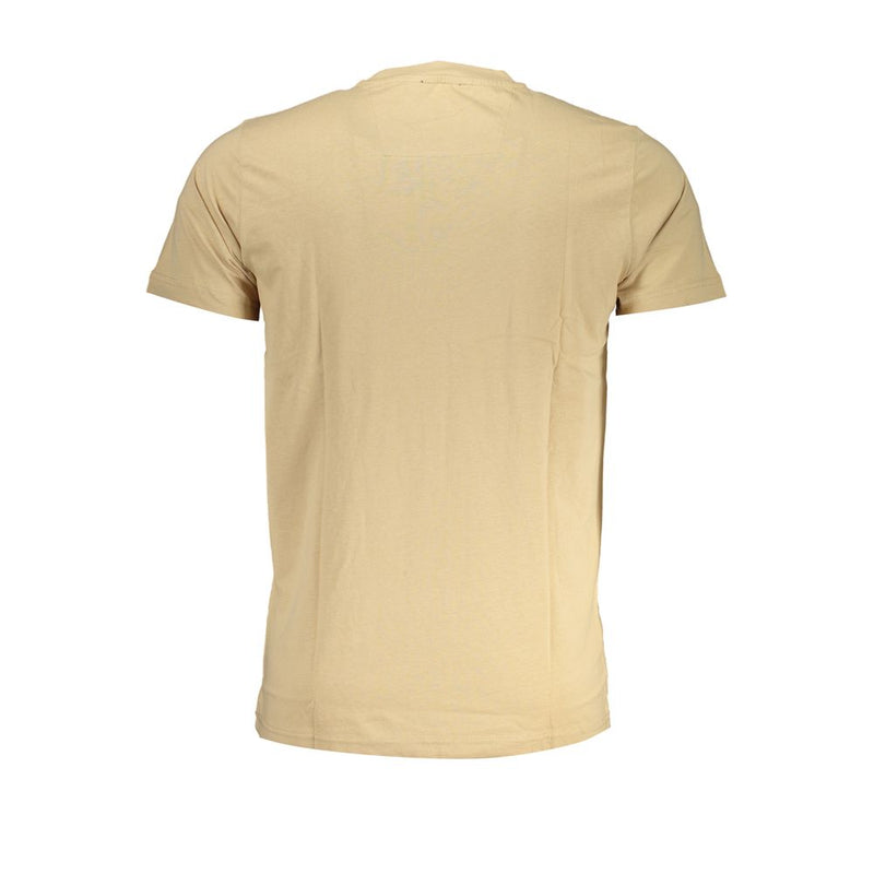 Beige Baumwoll-T-Shirt