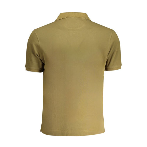 Shirt di polo in cotone verde