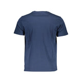 Classic Crew Neck Blue Tee with Logo