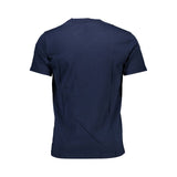 T-shirt en coton classique en V en bleu