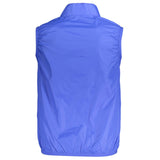 Blue Nylon Men Jacket