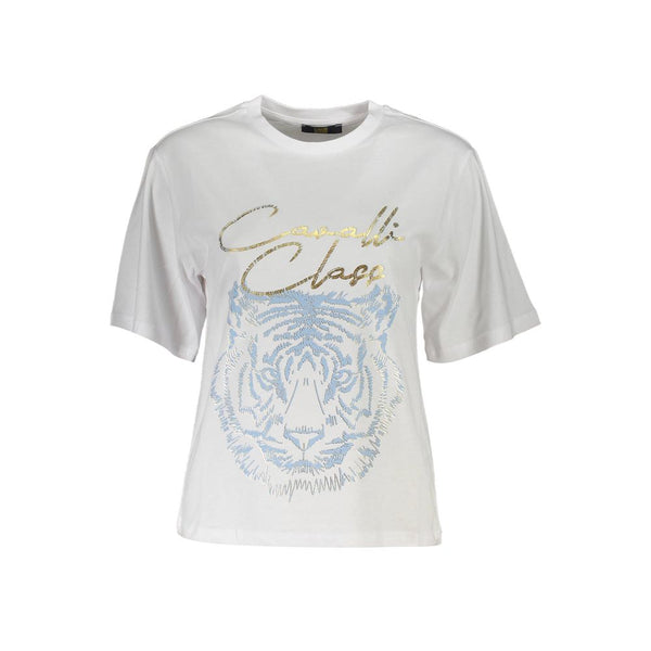 Chic White Printed Tee με διαχρονική κομψότητα