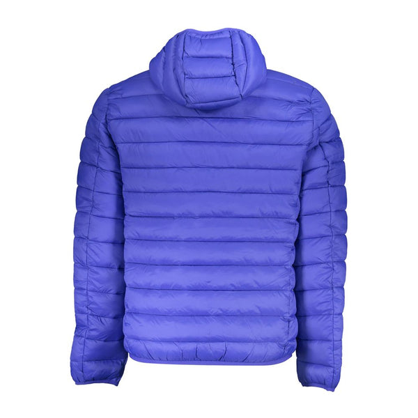 Veste à capuche en polyamide bleu chic