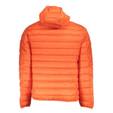 Veste polyamide à capuche orange vibrante