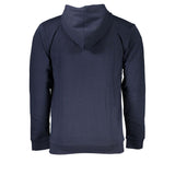 Blauer Baumwollpullover