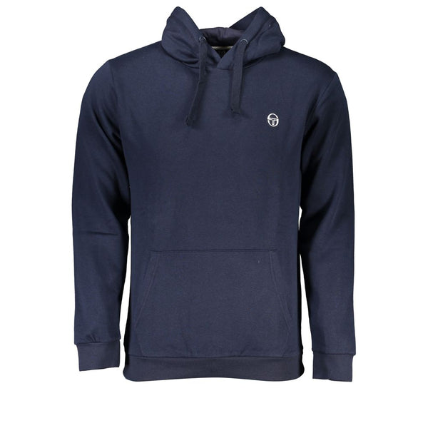 Blauer Baumwollpullover