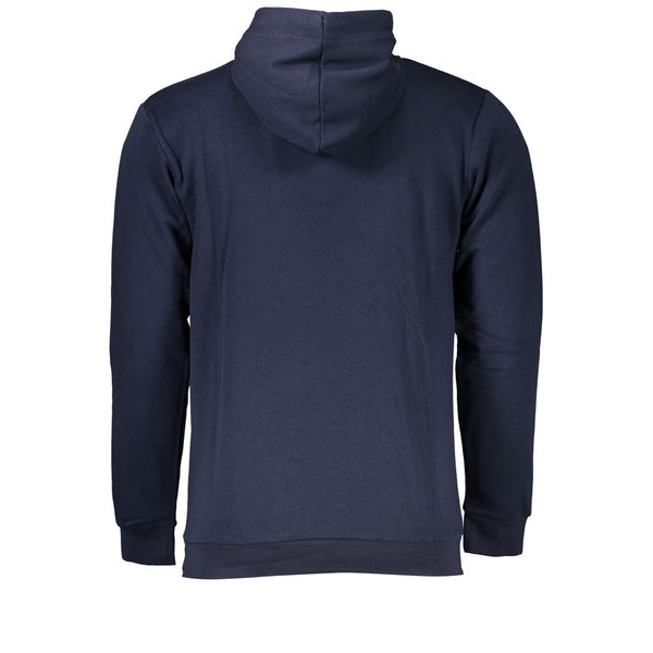 Blauer Baumwollpullover