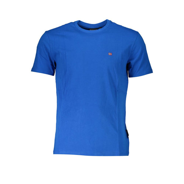 T-shirt di cotone blu